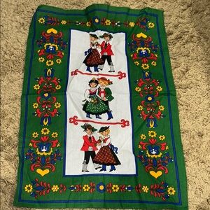 Vintage Italian tea towel